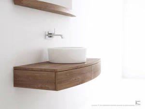 KARPENTER Тумба под умывальник из дерева подвесная одинарная Miles