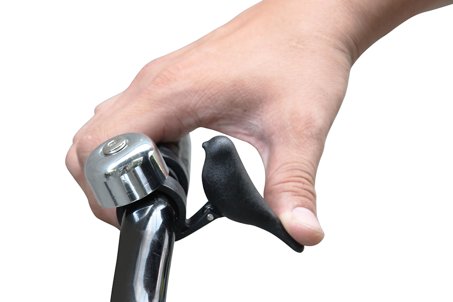 QLX20009-BK Звонок велосипедный bird, черный Qualy  - Вид №2