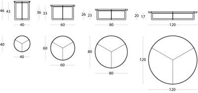 MEMEDESIGN Круглый металлический журнальный столик для гостиной по контракту sun-id-1428127 - Вид №16