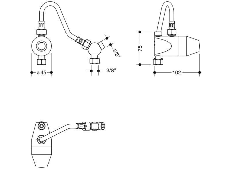 65087 Мини термостат HEWI Ersatzteile  - Вид №2
