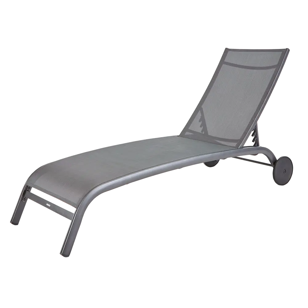 Naterial Lyra II - Шезлонг алюминиевый с текстиленом антрацит 84494096 STLM-1572477 - Вид №1