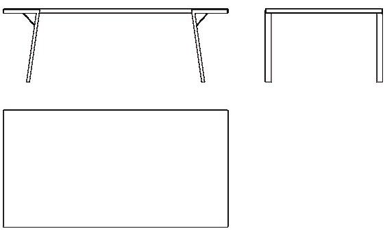 Milla & Milli Прямоугольный стол из массива дерева Frame sun-id-1516410 - Вид №8