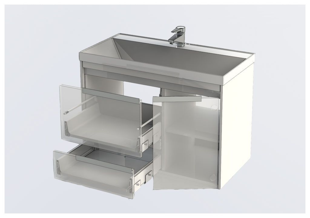 Тумба под раковину Aquanet Тиволи 90 белый sun-id-270660 - Вид №4