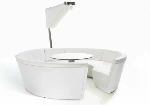 Extremis Изогнутый диван из экокожи Kosmos