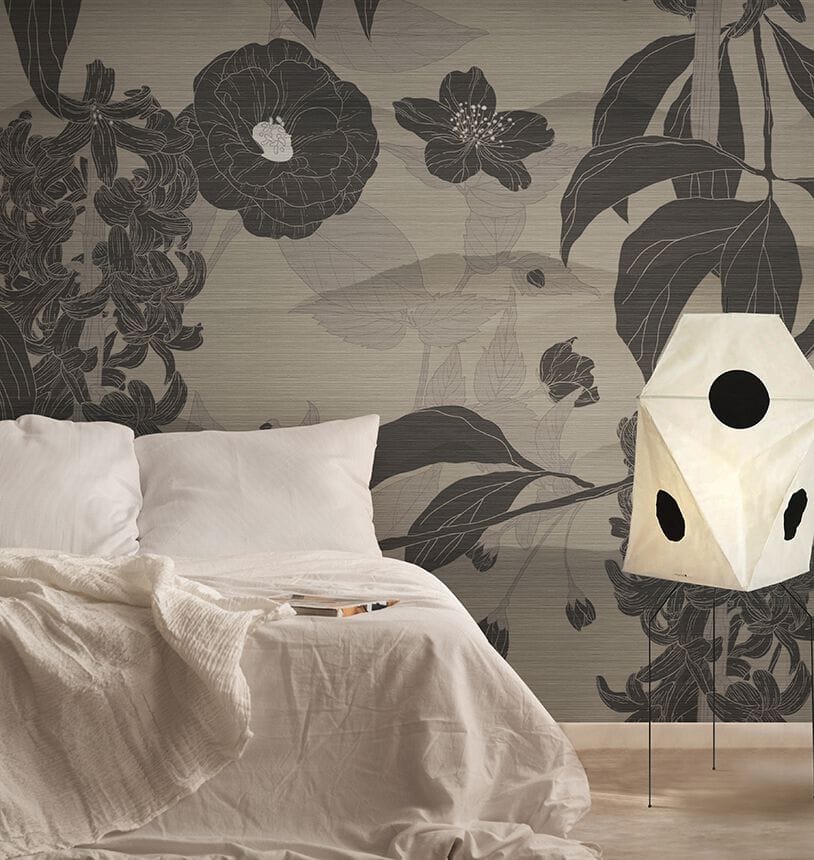 Обои с цветочными мотивами N.O.W. Edizioni CONCRETE / FICUS AUREA ARCH-00146339 - Вид №4