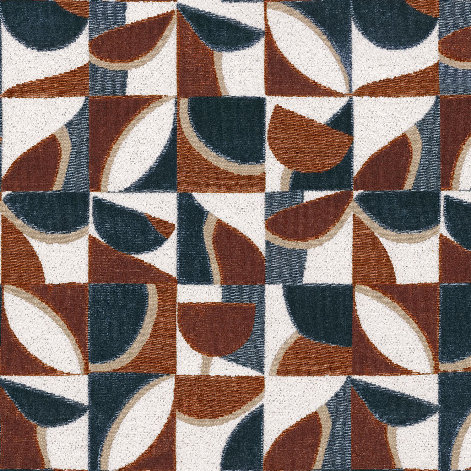 Бархатная ткань с графическим рисунком Casamance Manali ARCH-00117279 - Вид №4