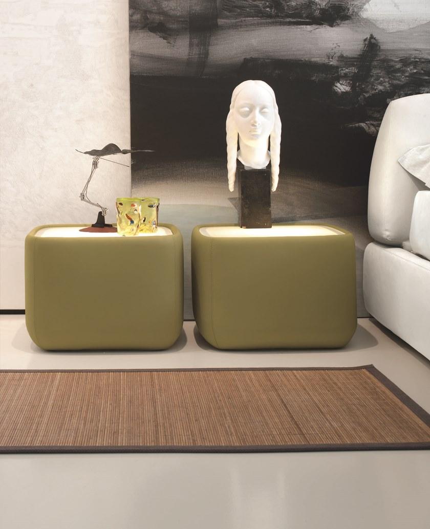 Tonin Casa Тумбочка квадратная из ткани с подсветкой  T7337  - Вид №1