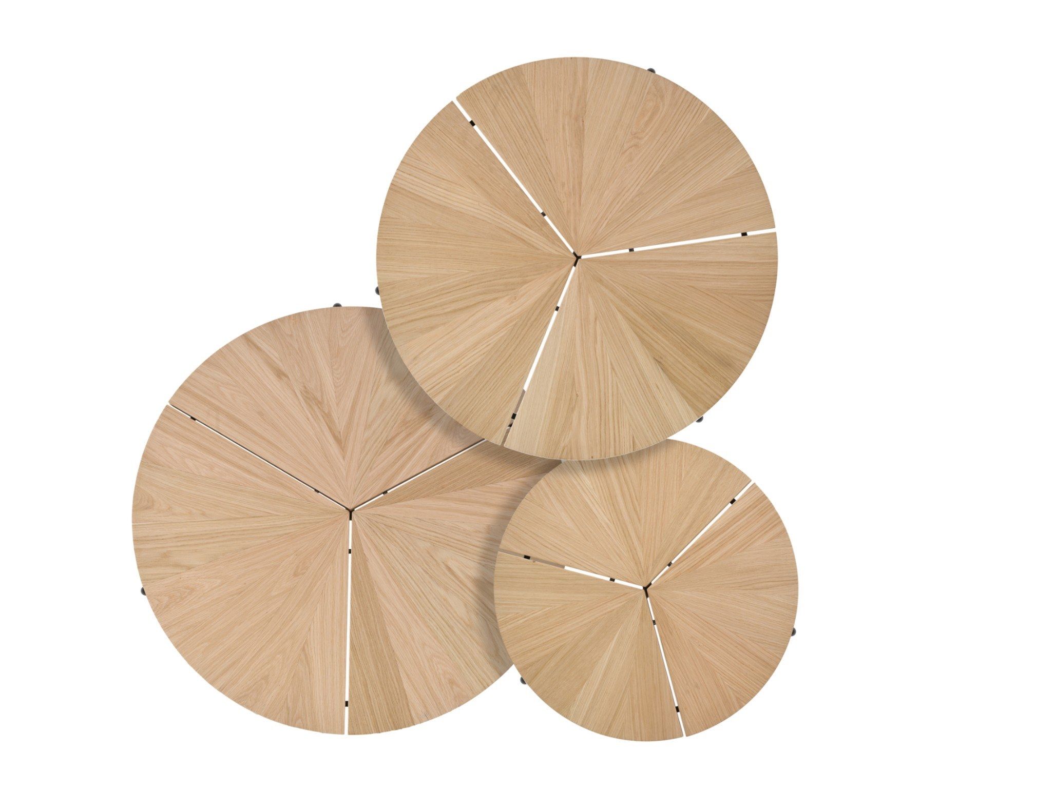 Круглый журнальный столик из нержавеющей стали и дерева BassamFellows Круглая ARCH-00104298 - Вид №4