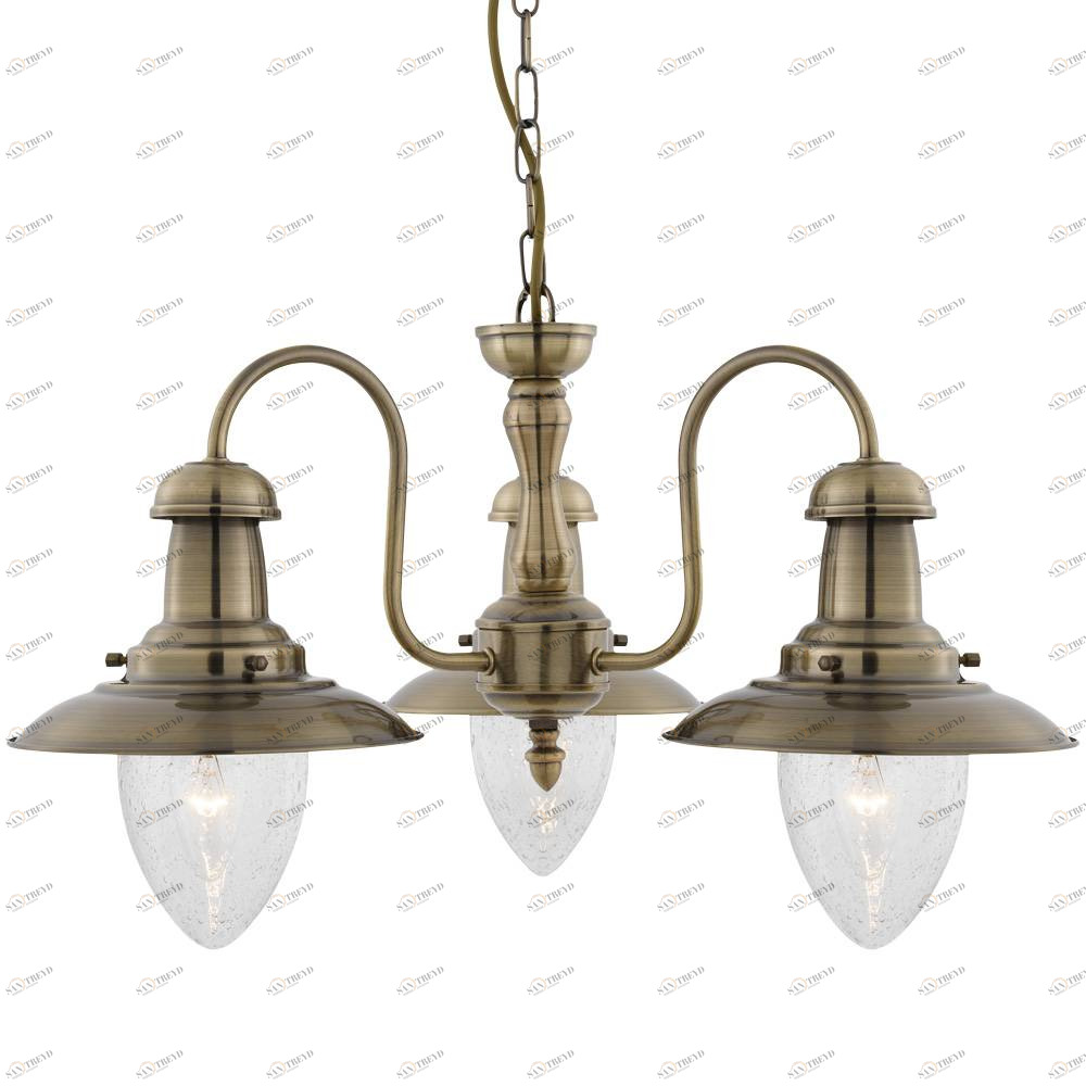 Подвесная люстра Arte Lamp Fisherman A5518LM-3AB ARTE LAMP ДИЗАЙНЕРСКИЕ, FISHERMAN BRONZE 056155 Бронза 