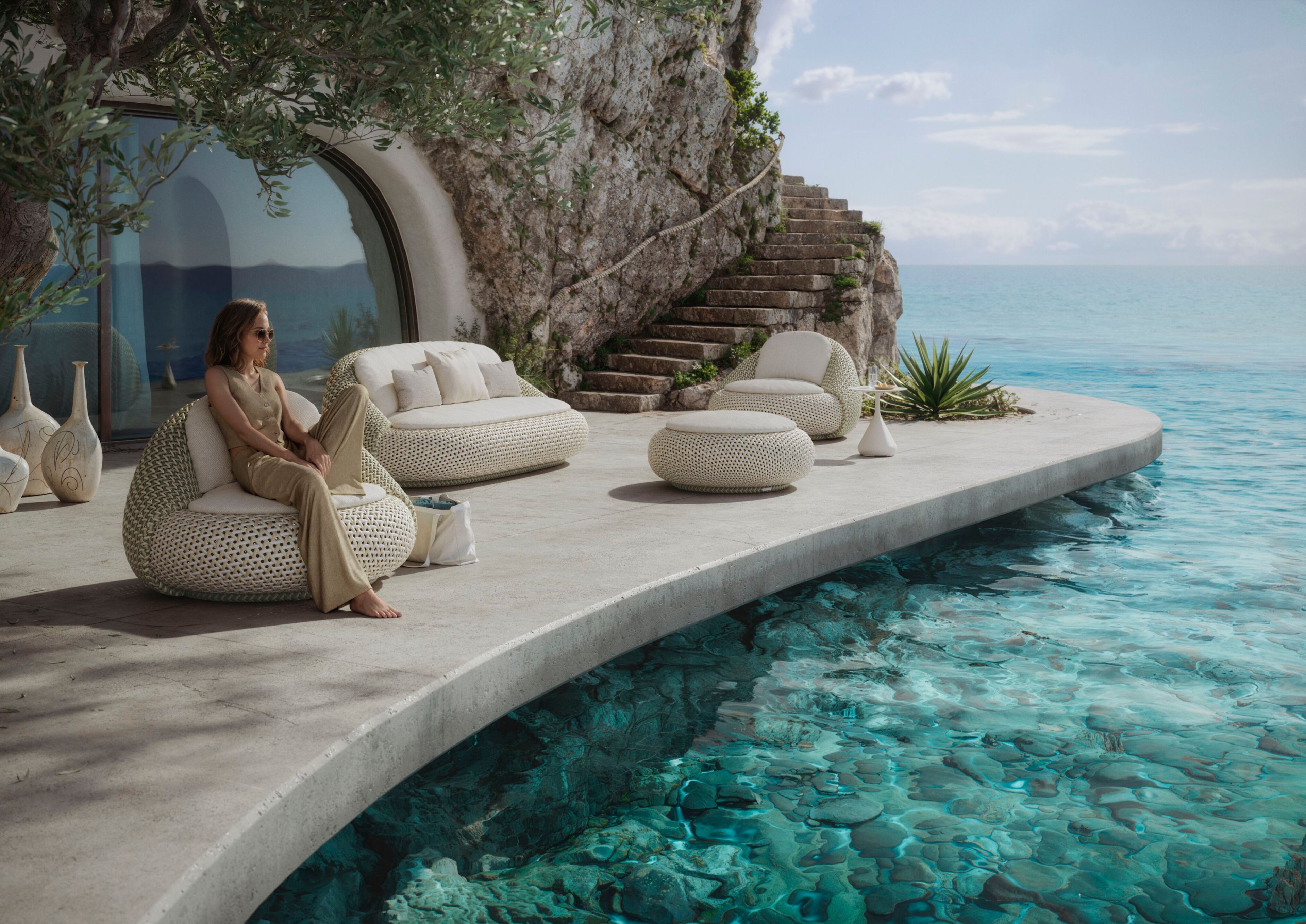 Садовое кресло из синтетического волокна DEDON ATOLO ARCH-00032226 - Вид №12