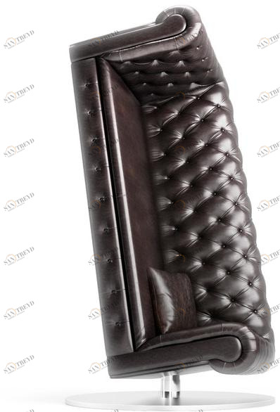 moooi Угловое кожаное кресло в стиле честерфилд с высокой спинкой sun-id-1453508