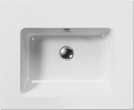 8836111 Подвесная раковина настенная овальная GSI ceramica Pura белая - Вид №1