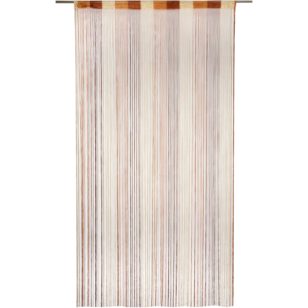 Штора нитяная Inspire, 150х280 см, цвет серо-коричневый/шоколадный STLM-2140819