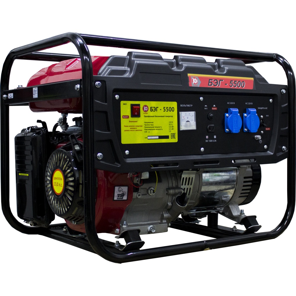 Электрогенератор   бензиновый Калибр БЭГ-5500 1263422 STDN-0123857