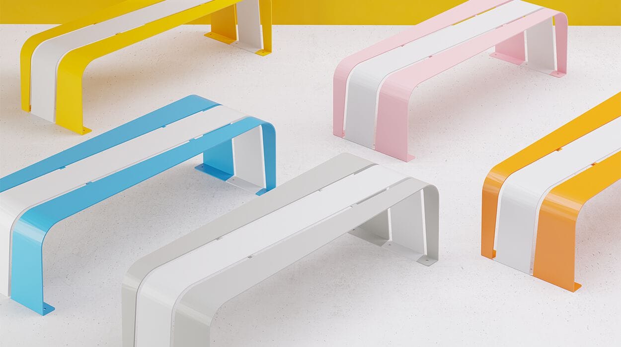 Оцинкованная стальная скамья без спинки DIMCAR ONDINA ARCH-00134454