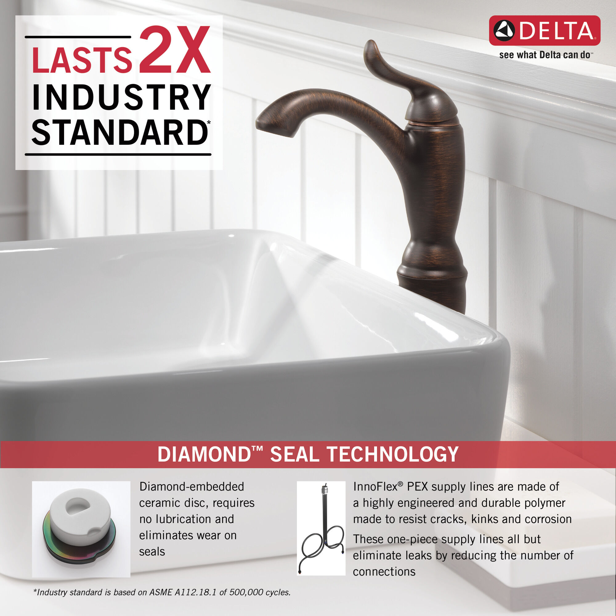 794-RB-DST Смеситель для ванной комнаты с одной ручкой Delta Faucet Linden Венецианская бронза  - Вид №1