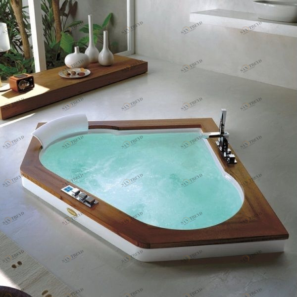 Ванна встроенная с гидромассажем Aura Corner 140 9F43-508 Jacuzzi 9F43508