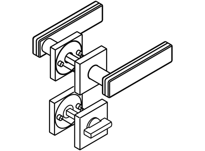180XOH02.5A0 Свободно занятое множество HEWI Beschläge für Innentüren  - Вид №3