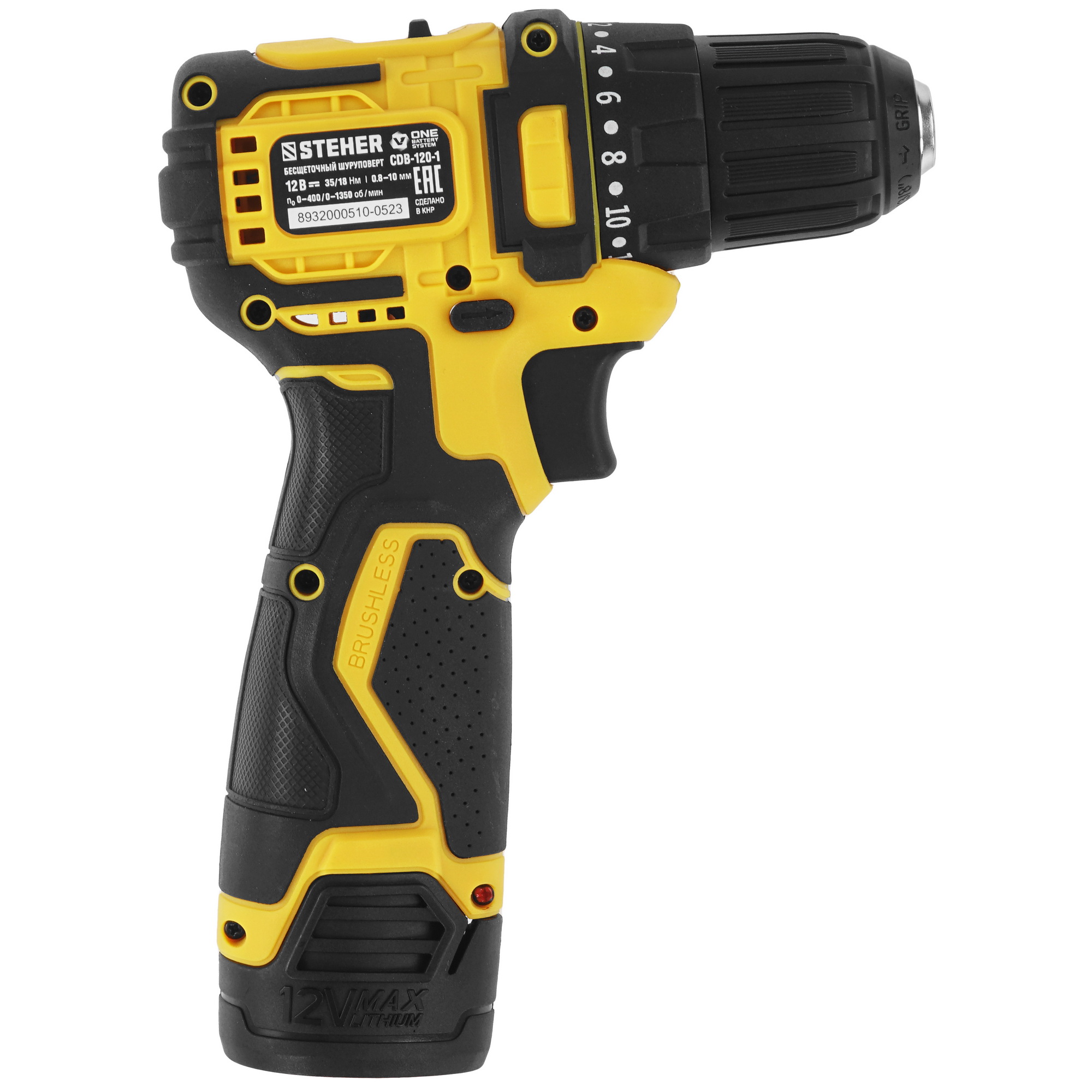Дрель-шуруповерт STEHER CDB-120-1 5451684 STDN-0044701 - Вид №1