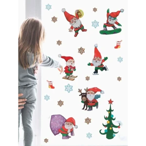 90605291 Наклейка Lisadecor-shop Дед морозы 50 см х 40 см STLM-0837462