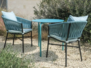 Круглый садовый стол HPL