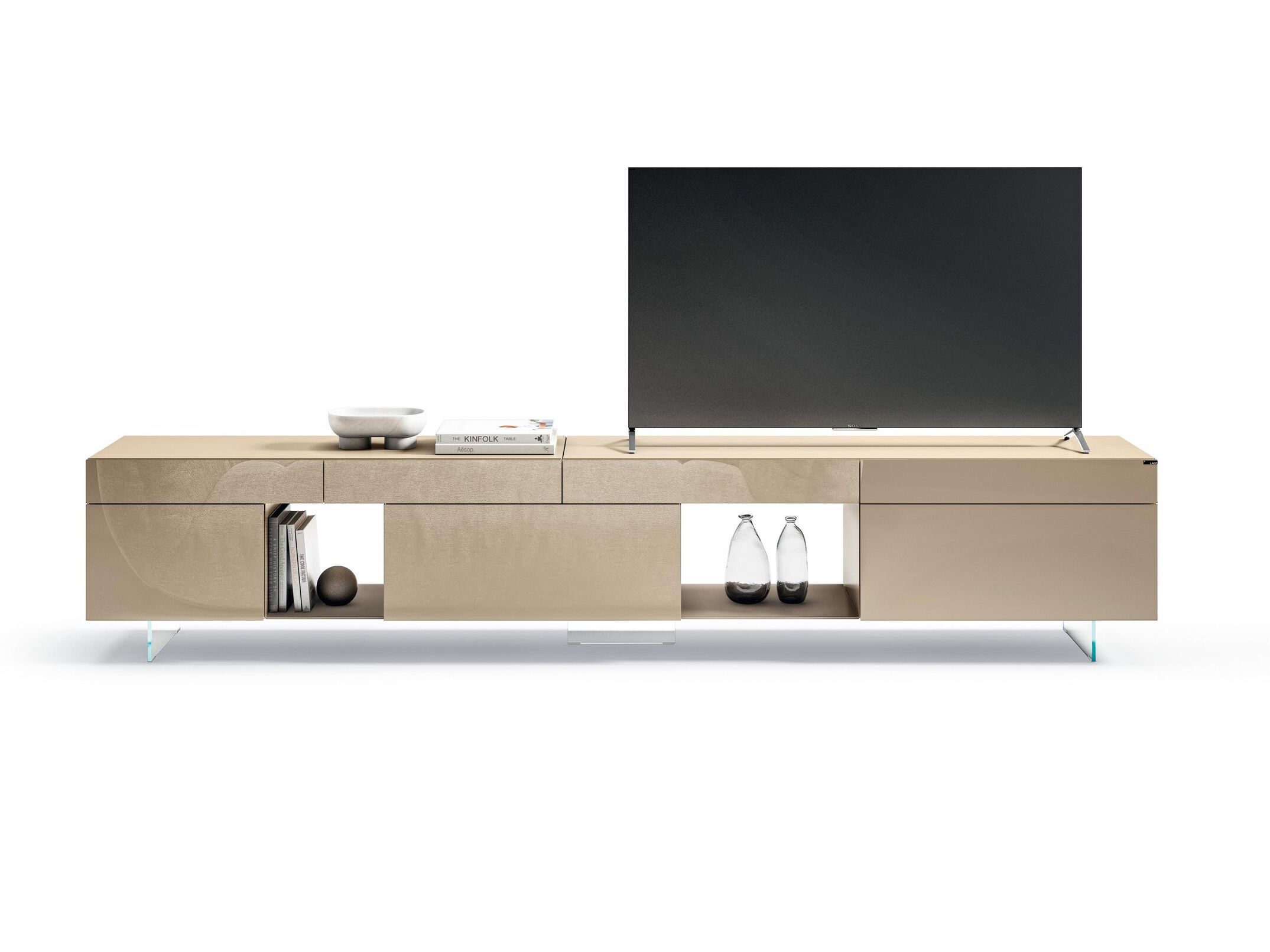 Стеклянный шкаф для телевизора Lago 36e8 ARCH-00029517 - Вид №1