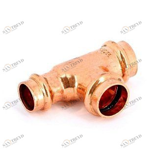 Тройник пресс 22x22x18 медный IBP P513002222018