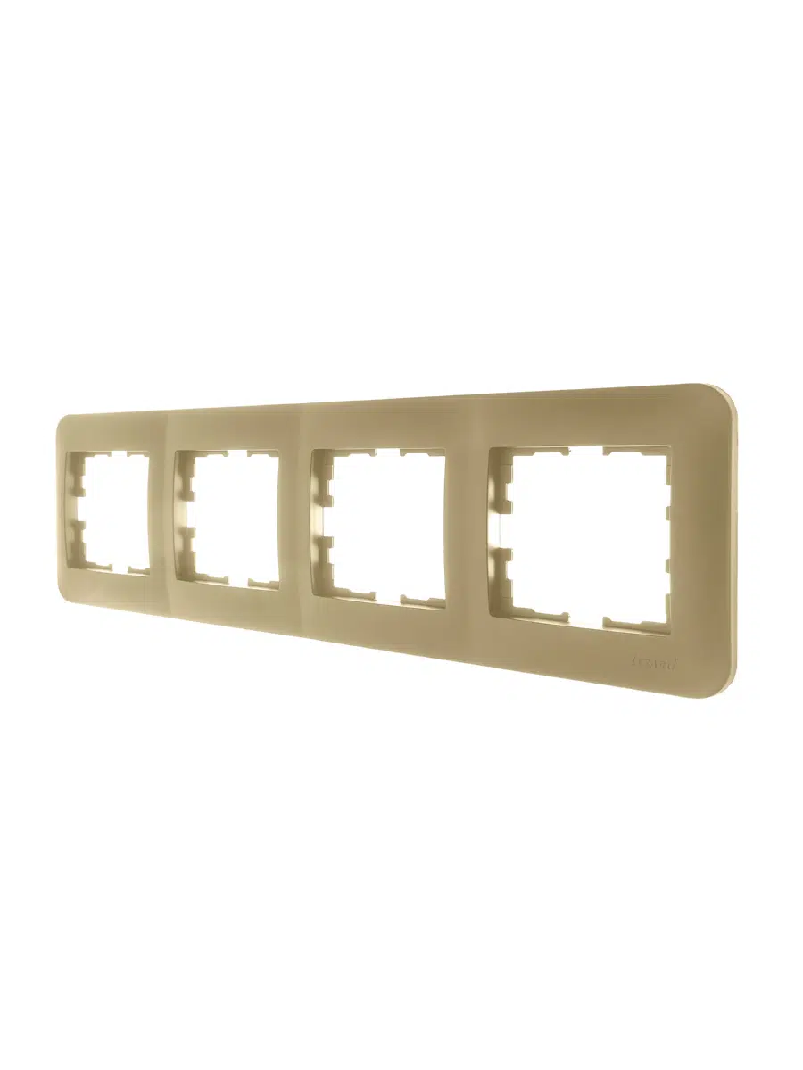 ASTI Рамка 4-ая горизонтальная б/вст золото LEZARD 7081-3600-149