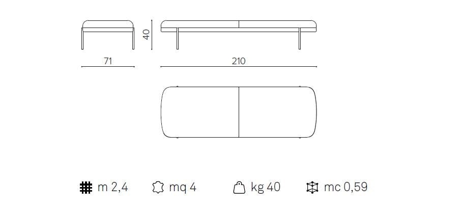 Кожаная мягкая скамья True Design Abisko ARCH-00042742 - Вид №7