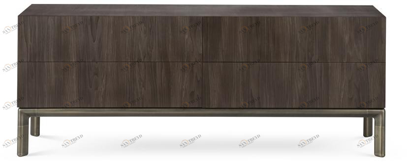 GHIDINI1961 Комод из фанерованной древесины Frame Sg302bw101