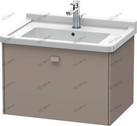 BR404104343 Brioso Тумбочка подвесная Базальт матовый, декор Duravit