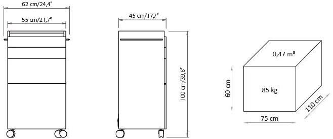 Lemi Group Тележка для косметолога Carrelli 359 - Вид №1