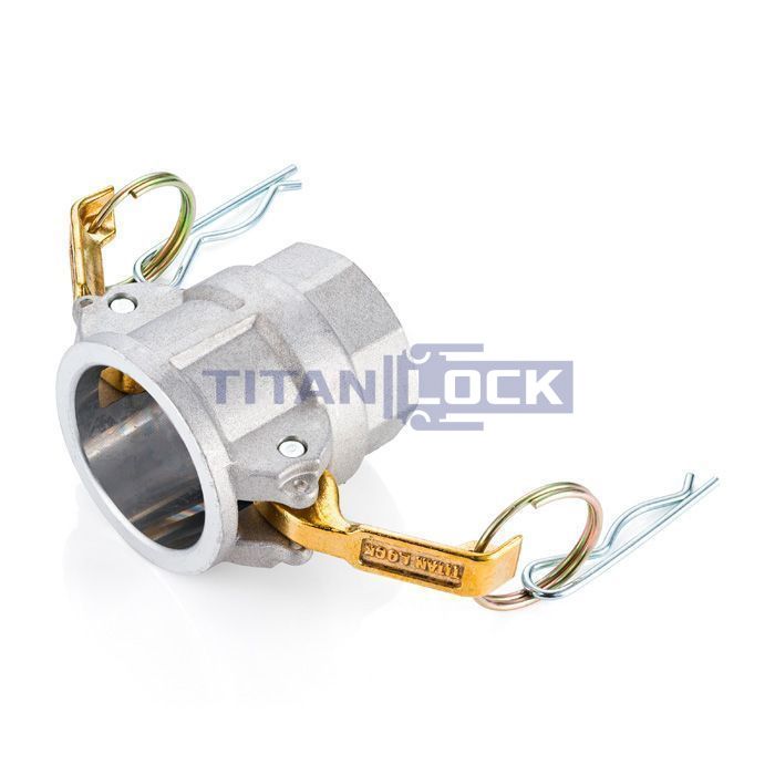 Камлок алюминиевый тип D серия "EcoLine" розетка, внутр. резьба BSP 2", TL200DAL-EL TITAN LOCK  - Вид №3