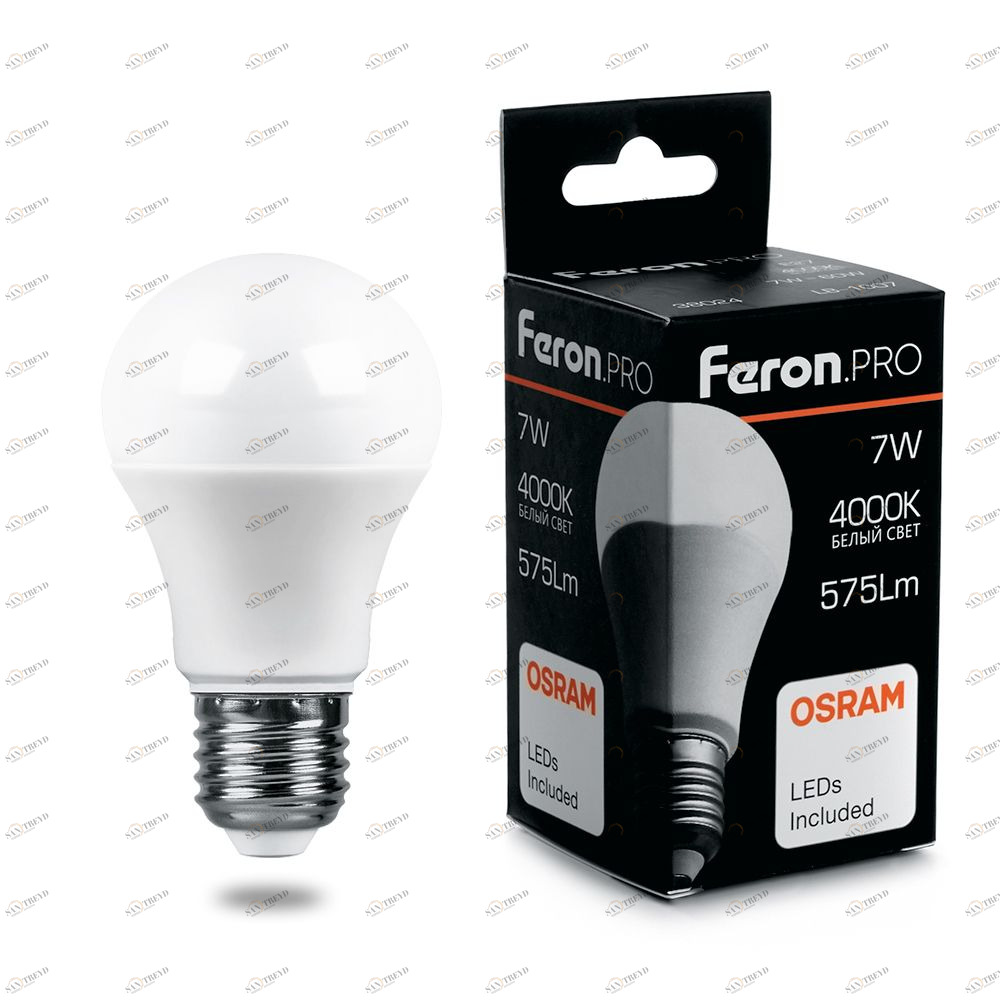 Лампа светодиодная Feron.PRO "Шар" E27 11W 6400K OSRAM LED LB-1011 38031 FERON  00-3956709 Матовый 