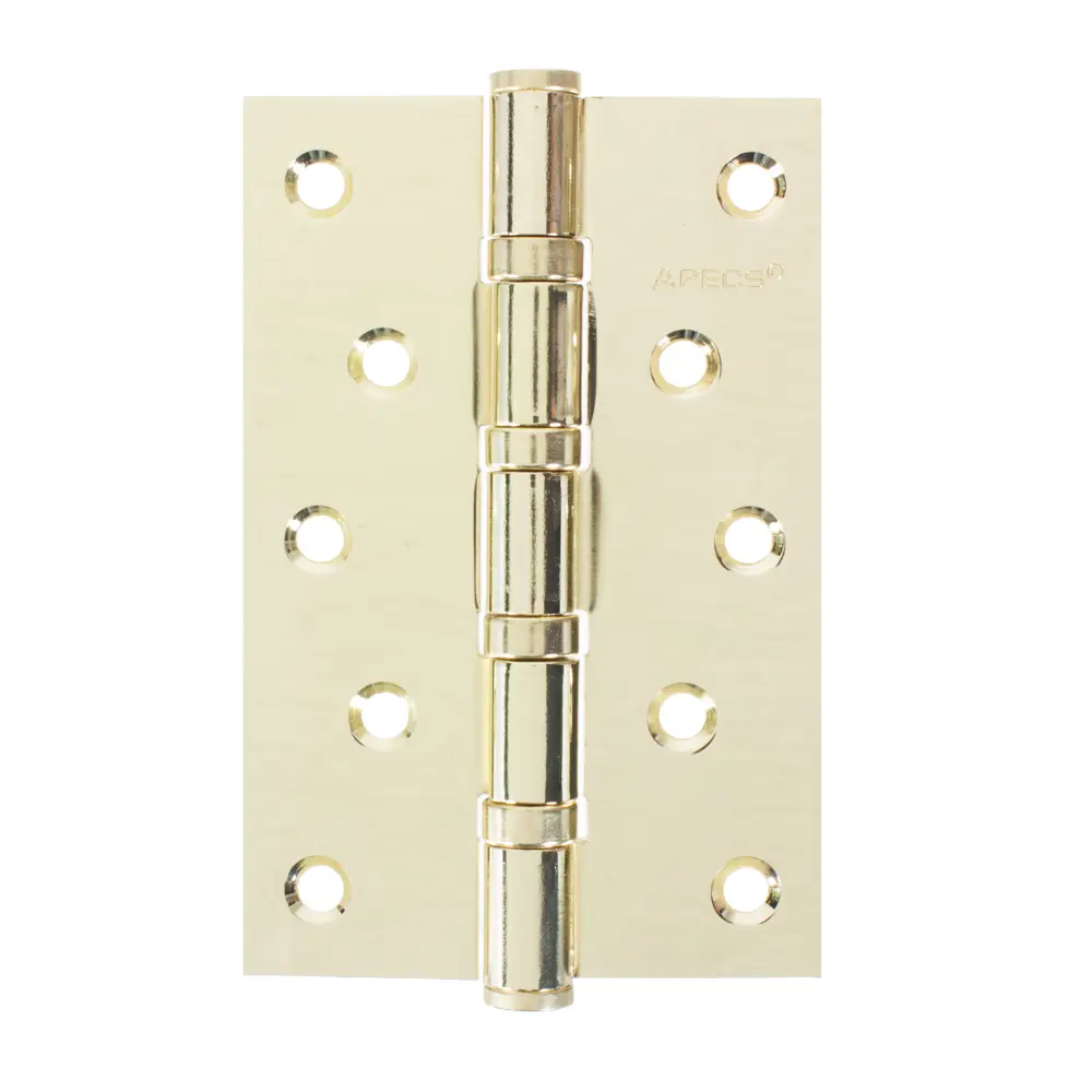 Петля универсальная Apecs 120x80x3 мм сталь цвет матовое золото STLM-2038821