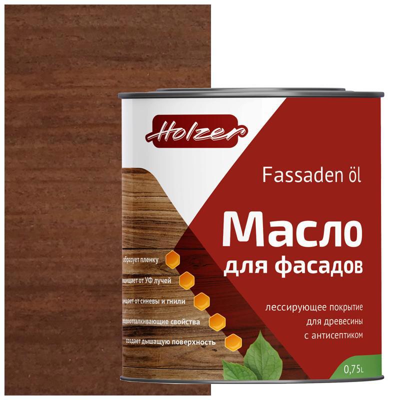 90407628 Масло для фасадов MFASAD075Chok цвет шоколад 0.75 л STLM-0218128 HOLZER