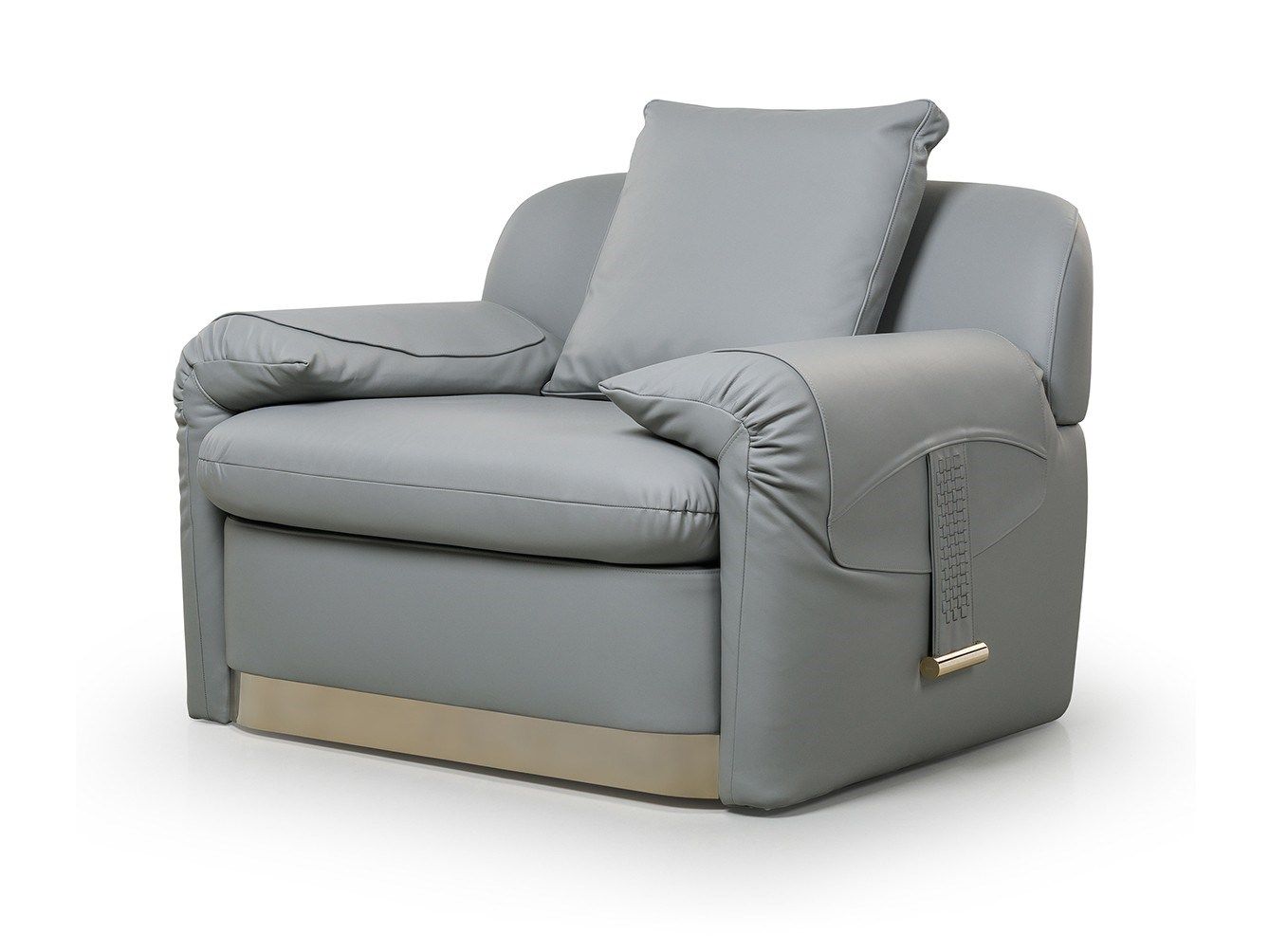 Кожаное кресло с подлокотниками Turri ARCH-00076251