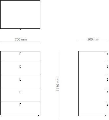 PRADDY Деревянный лакированный комод Serenade Ml094|ml076 Ml094~ml076 - Вид №3