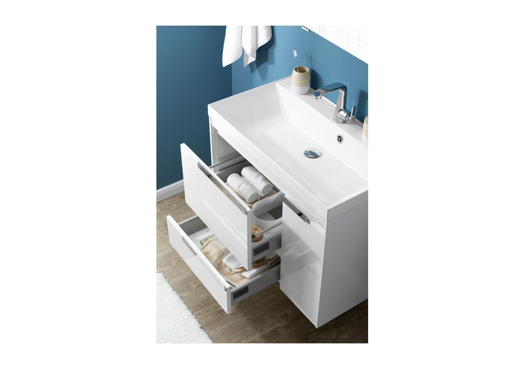 Тумба под раковину Aquanet Тиволи 80 белый sun-id-275447 - Вид №5
