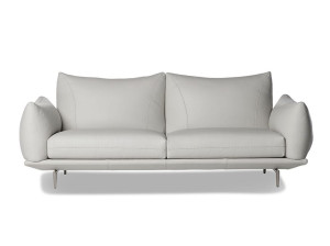 3-местный кожаный диван