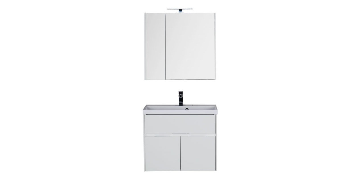 Комплект мебели Aquanet Латина 80 белый 00179839 - Вид №1