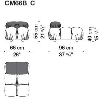 B&B Italia Модульный модульный диван с тафтингом из ткани Camaleonda sun-id-1507570 - Вид №13