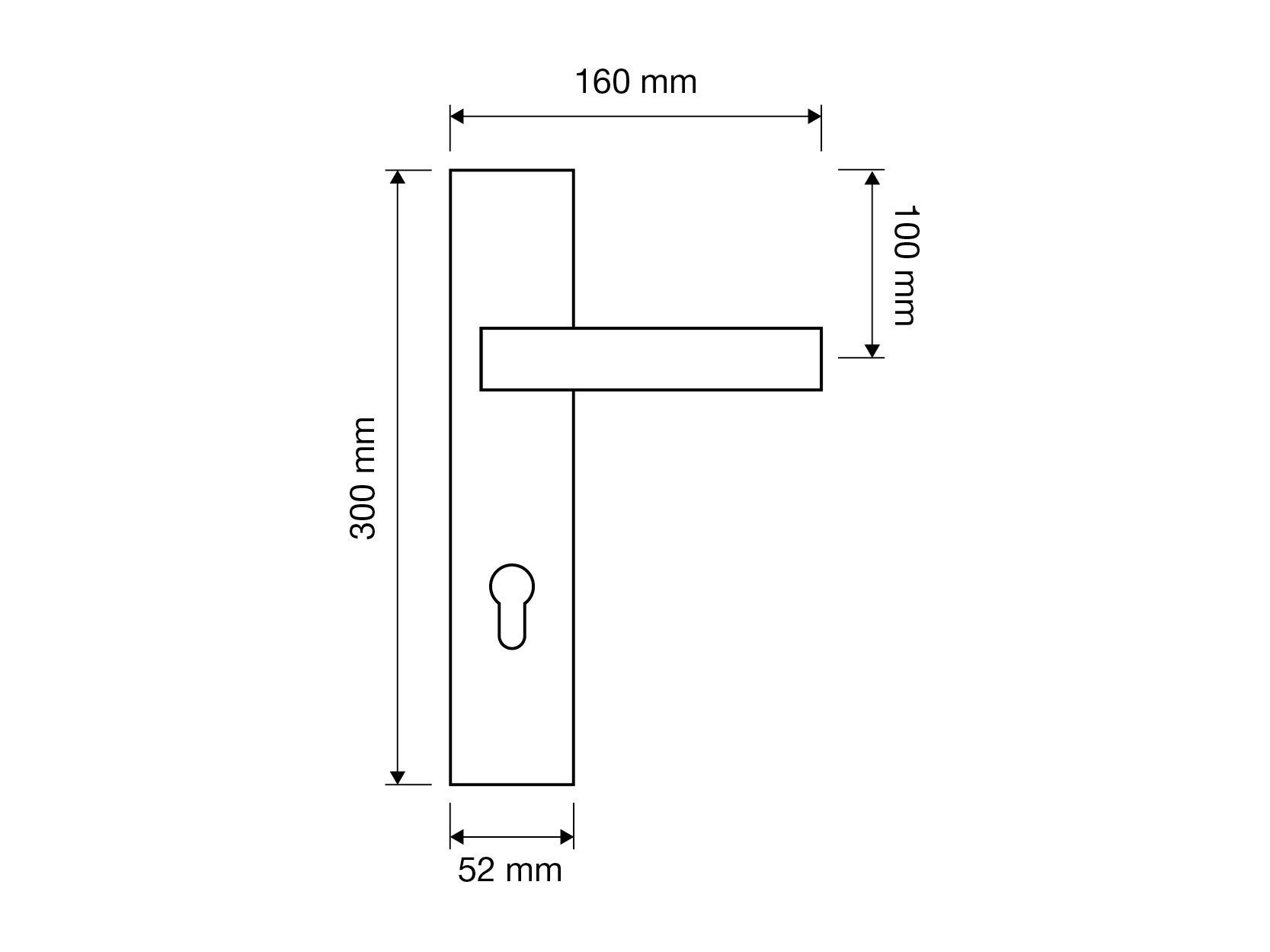 Латунная ручка на пластине с насадкой LINEA CALI' Spirit Mesh ARCH-00112587 - Вид №2