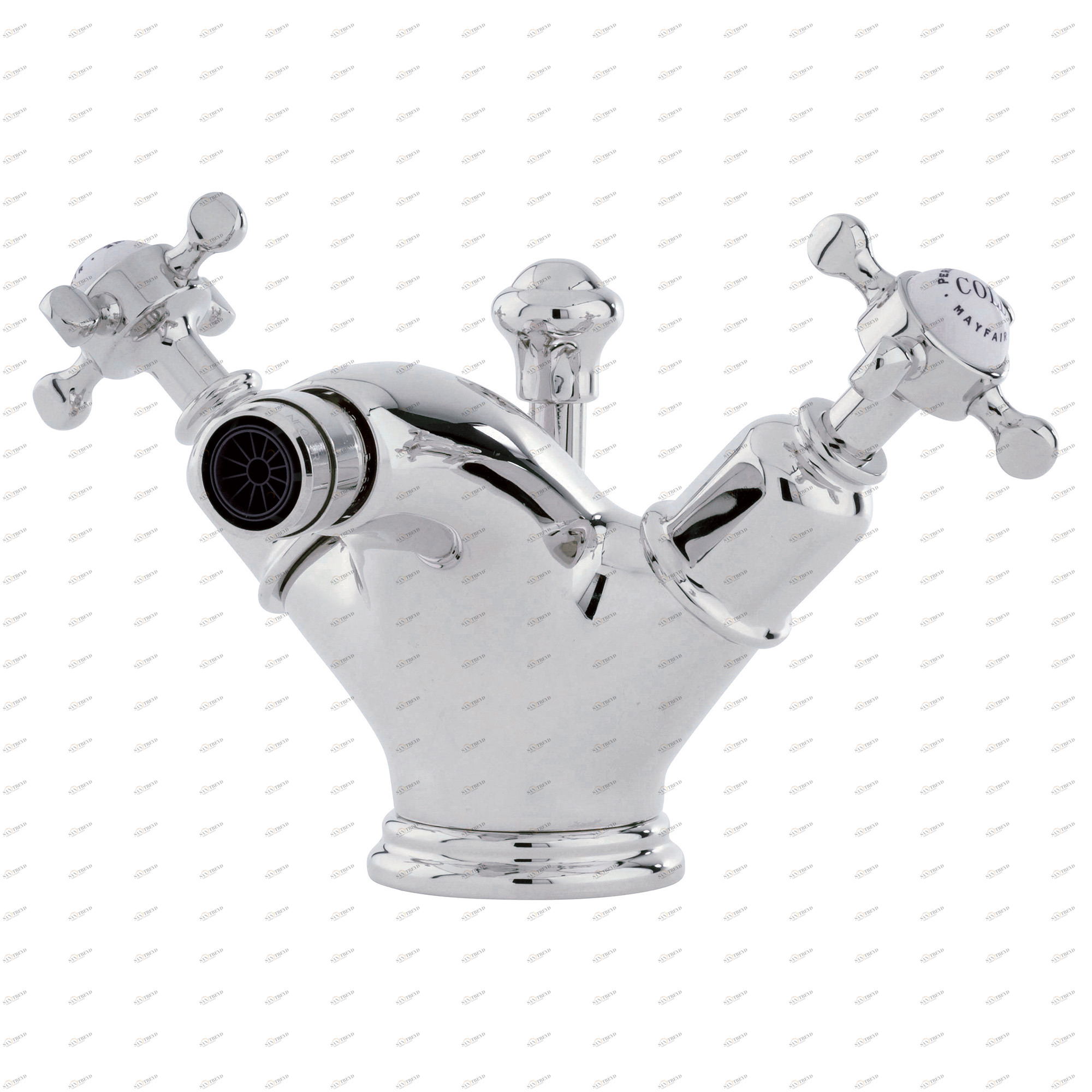 Traditional bathrooms Однорычажный смеситель для биде CROSSHEAD на 1 отверстие Pr3676/ag 