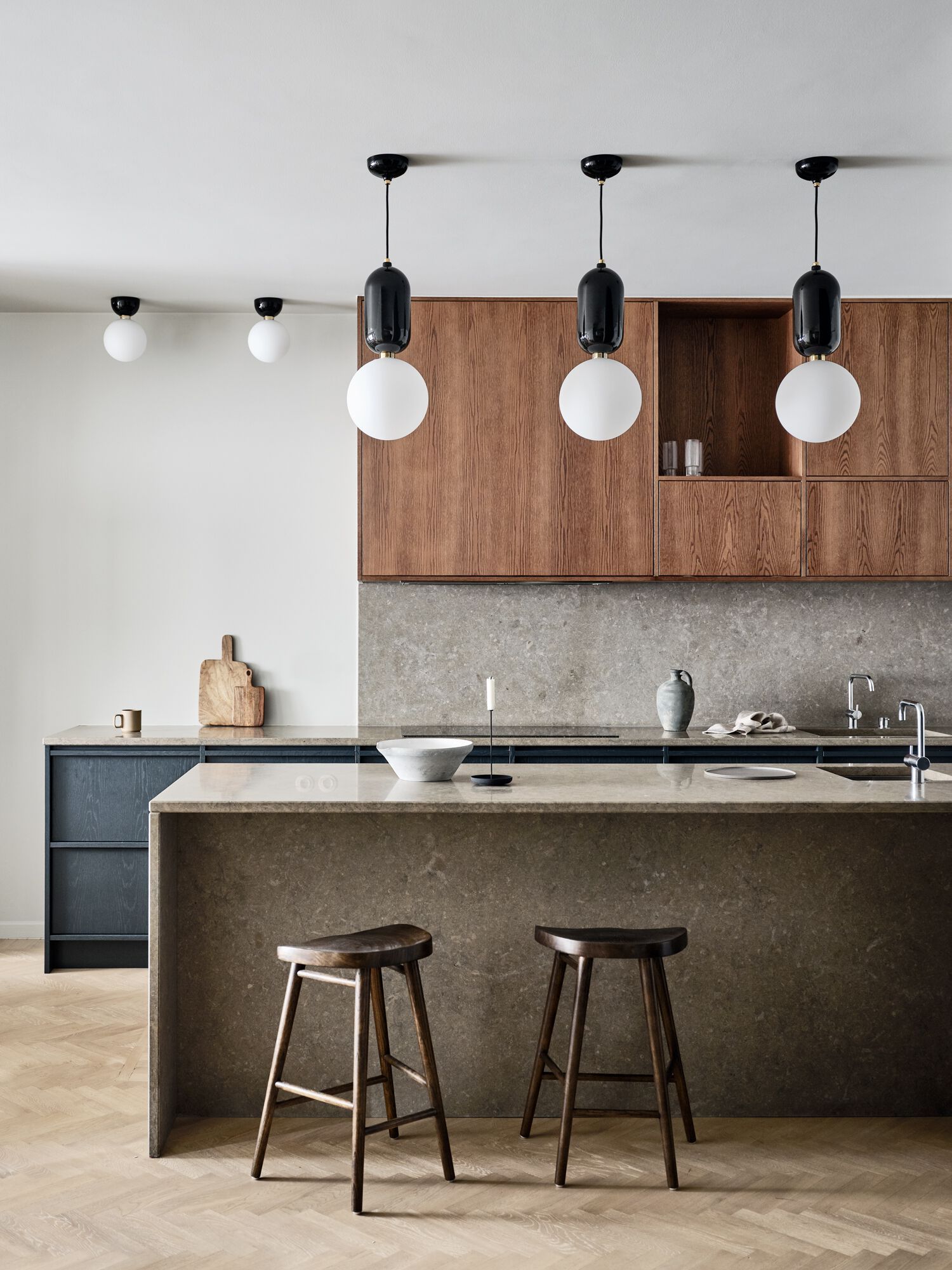 Керамическая и опаловая стеклянная подвесная лампа PARACHILNA Aballs ARCH-00061642 - Вид №25