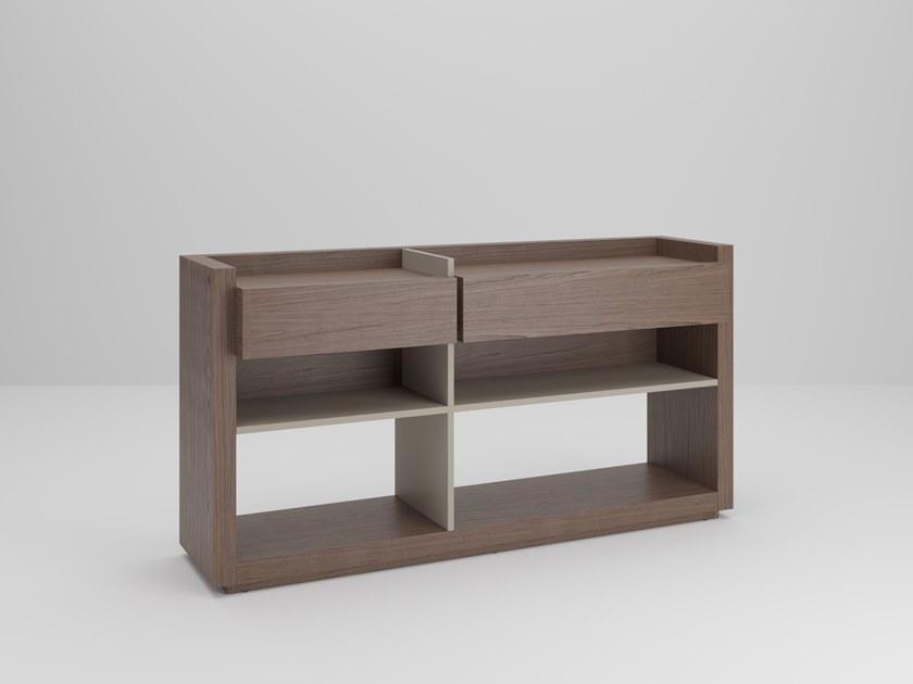 PROF Прямоугольная деревянная консоль с ящиками Sessanta sun-id-1471888 - Вид №1