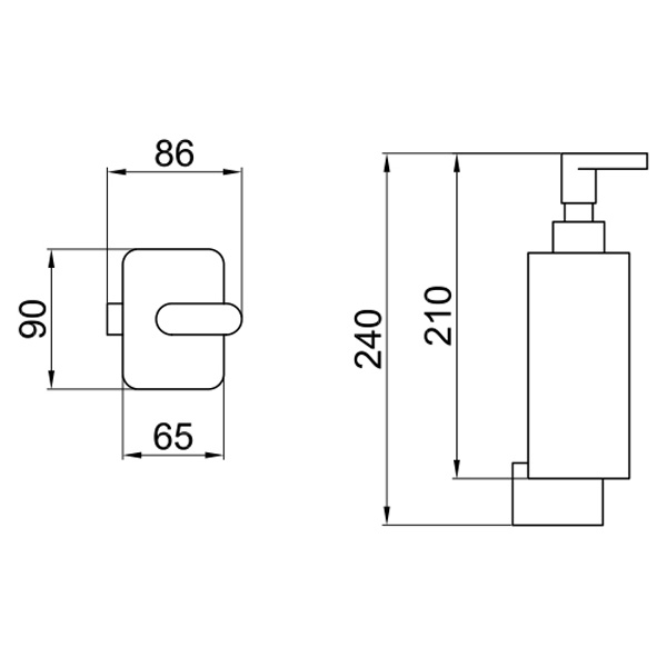 LV500201015 Дозатор жидкого мыла Webert Living - Вид №1
