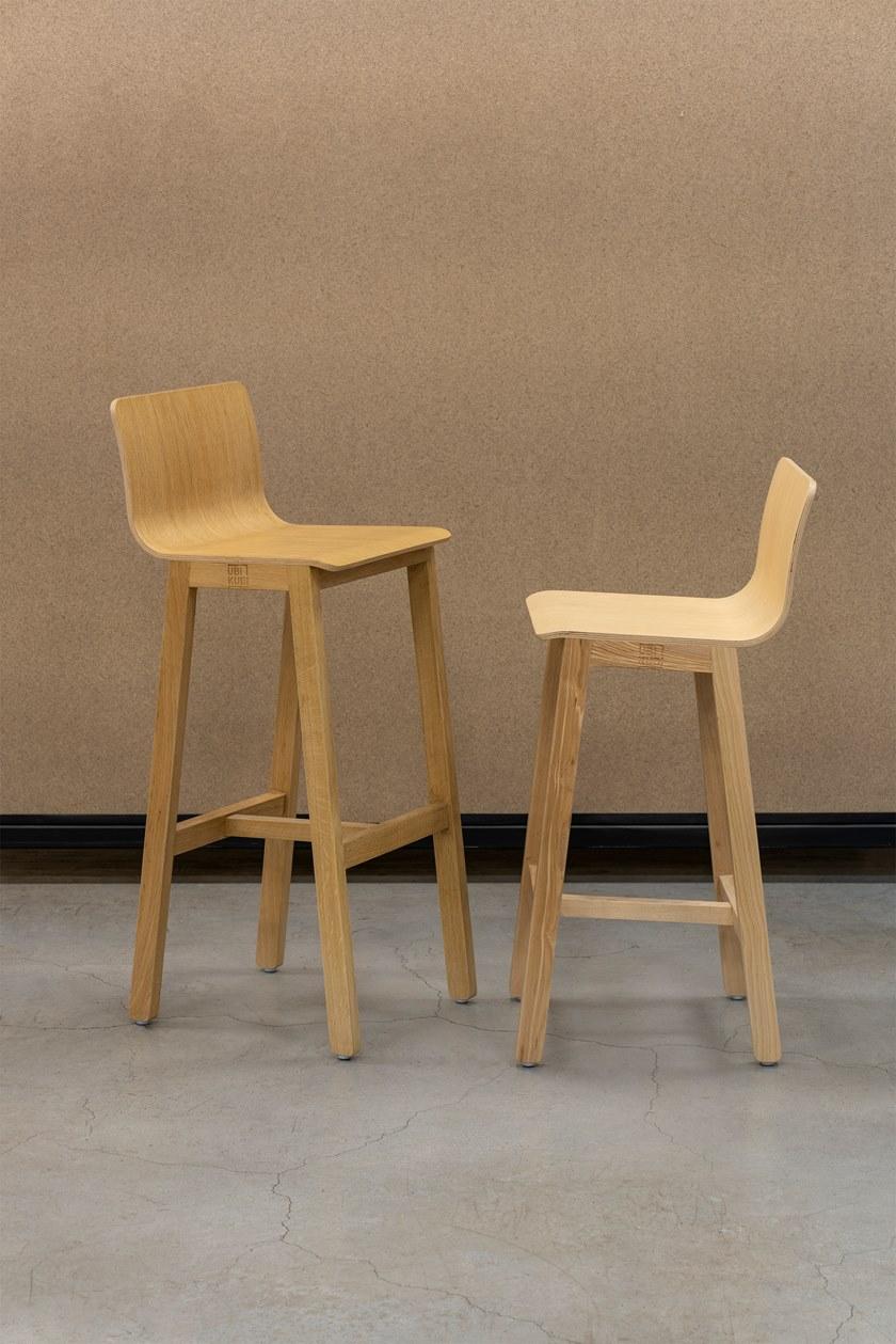 Askia Высокий табурет из дуба с подставкой для ног Version 3 1.c07.ok - Вид №17