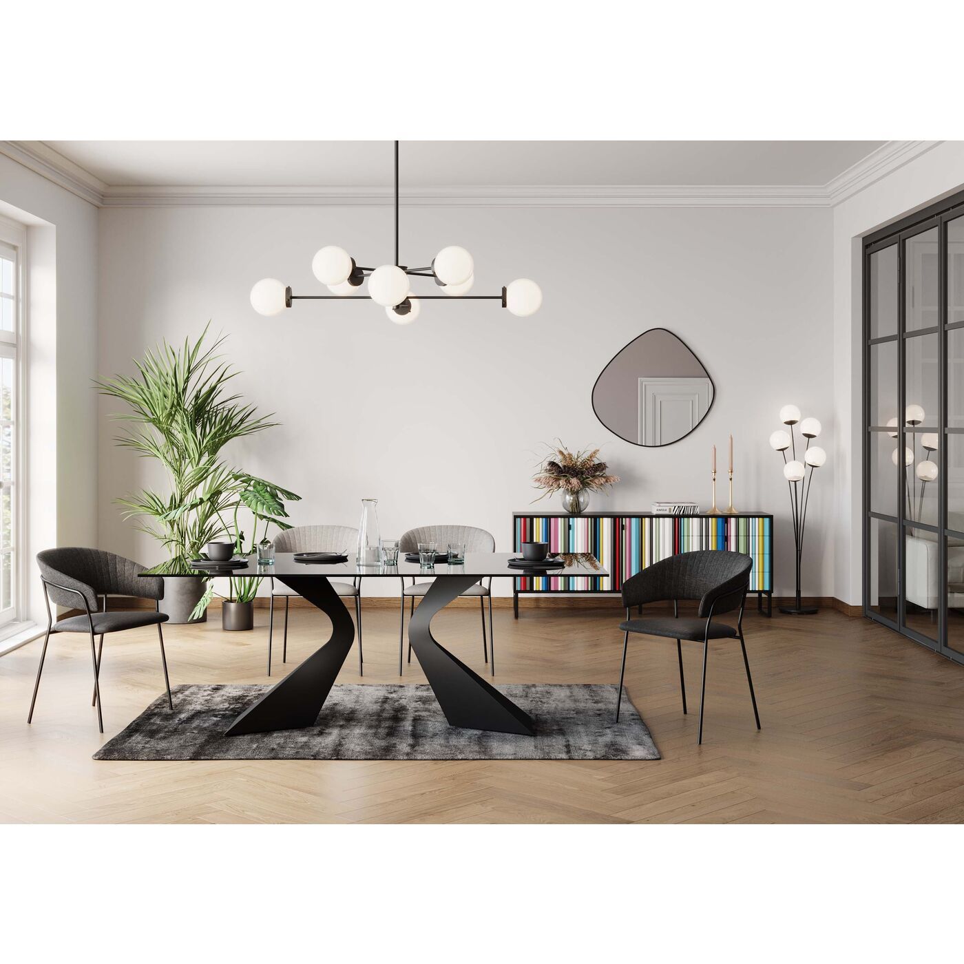 Шкаф из стали и дерева с распашными дверями KARE Design Концертина ARCH-00133313 - Вид №8