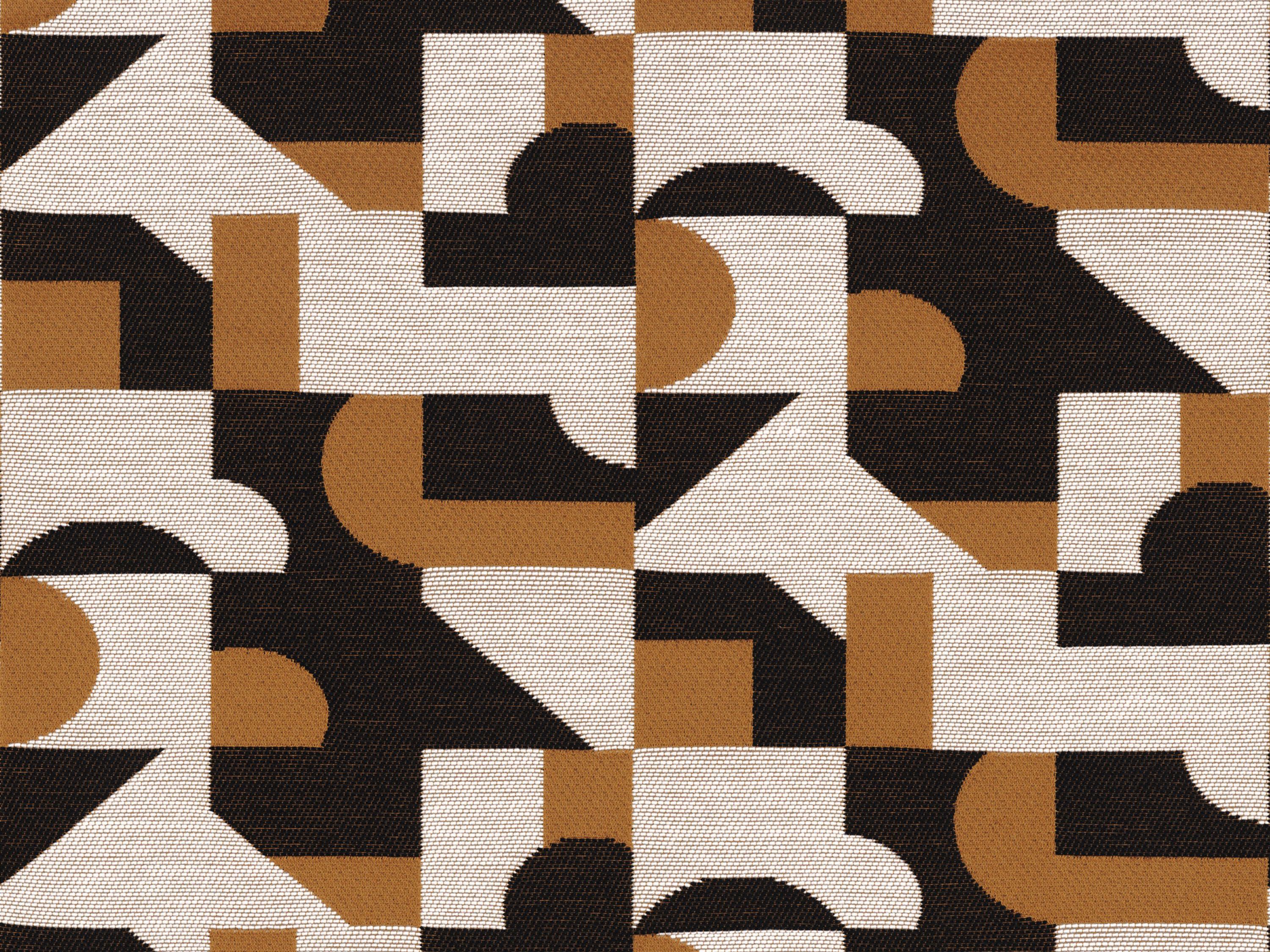 Многоцветная ткань с графическими узорами Casamance Triode ARCH-00035079